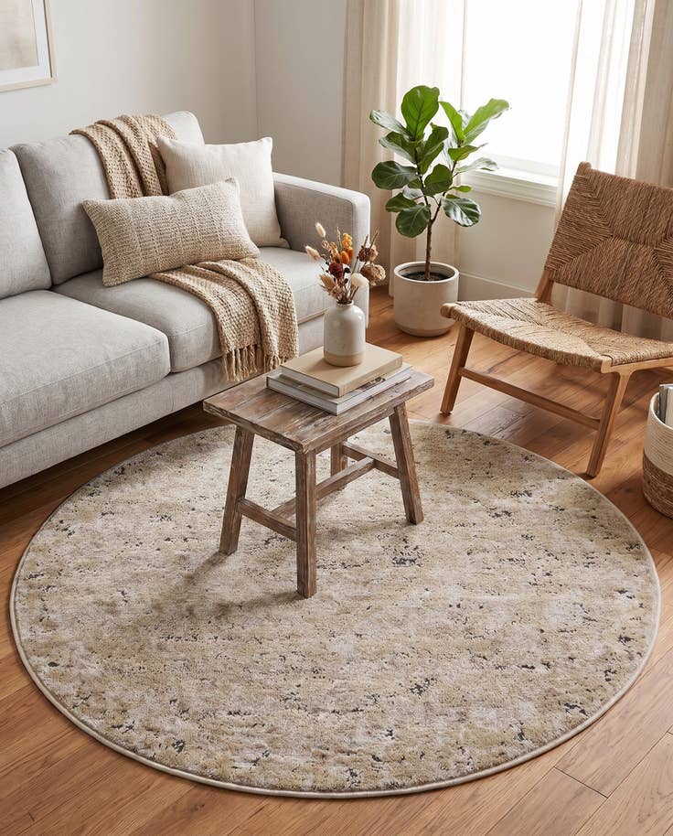 Detail image of 4' 1 x 4' 1 Oregon Round Rug