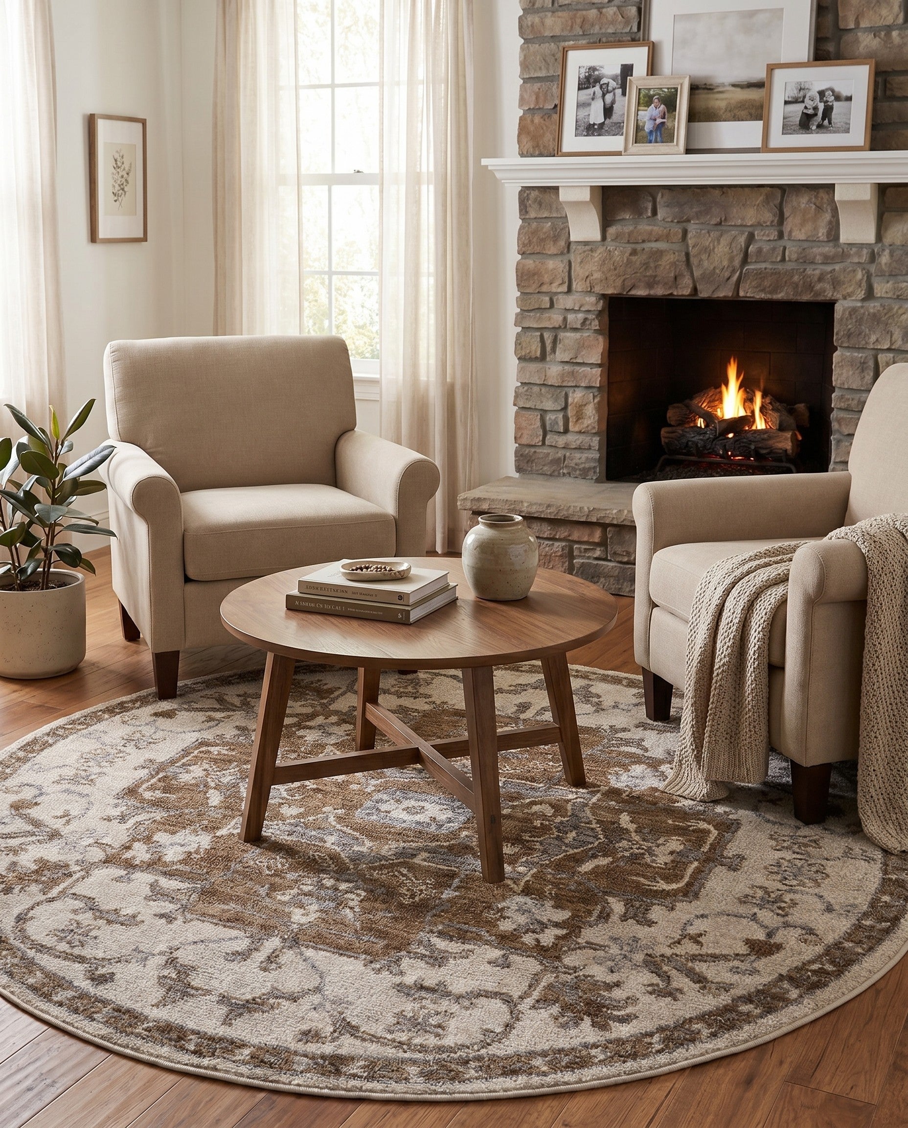 5' x 5' Grand Tradition Round Rug