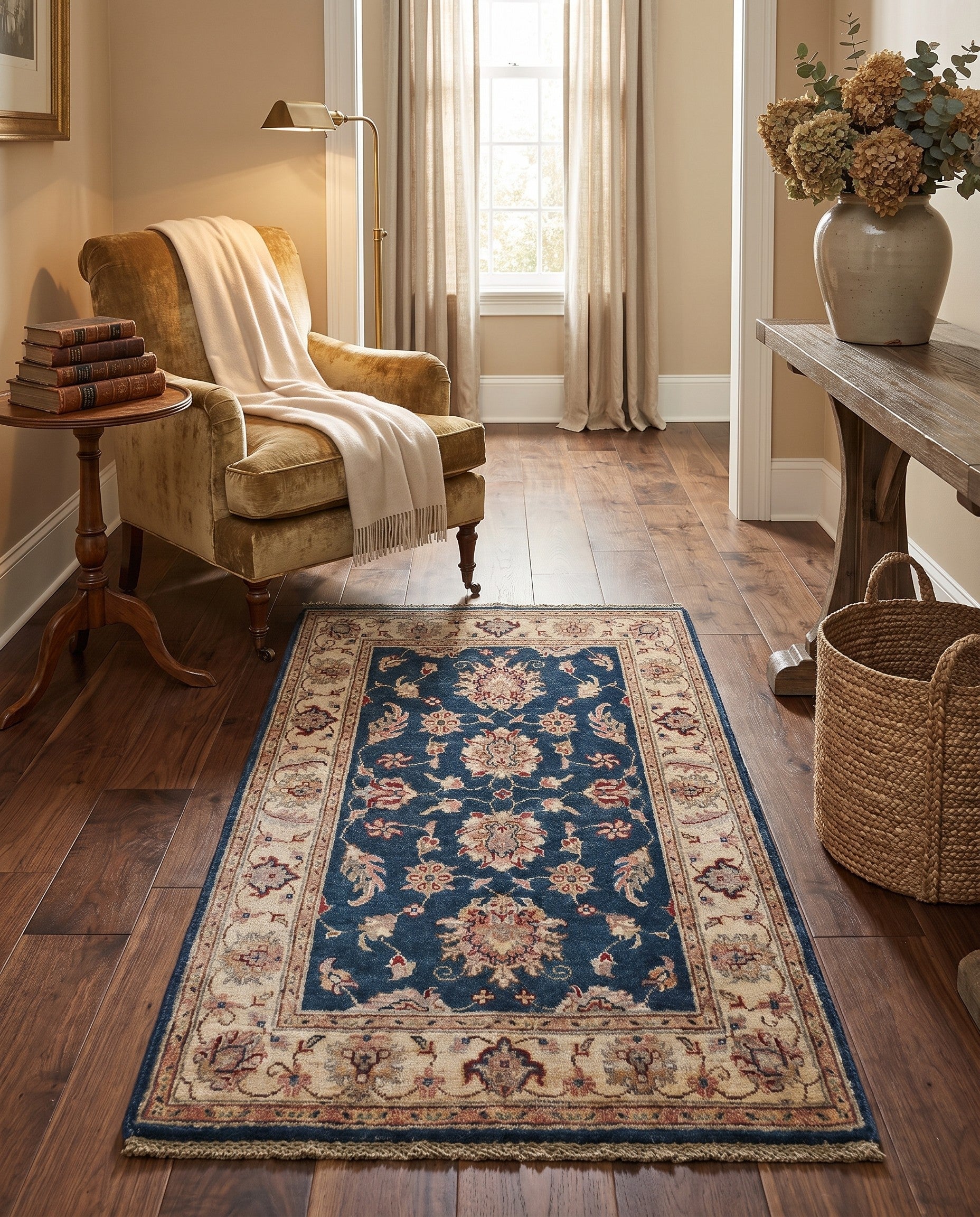 2' 8 x 4' 1 Hand Knotted Ziegler Rug
