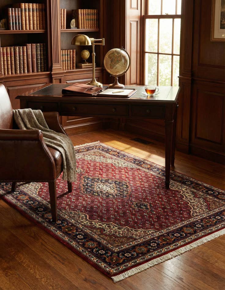 Detail image of 3' 4 x 4' 9 Tabriz Mahi Rug