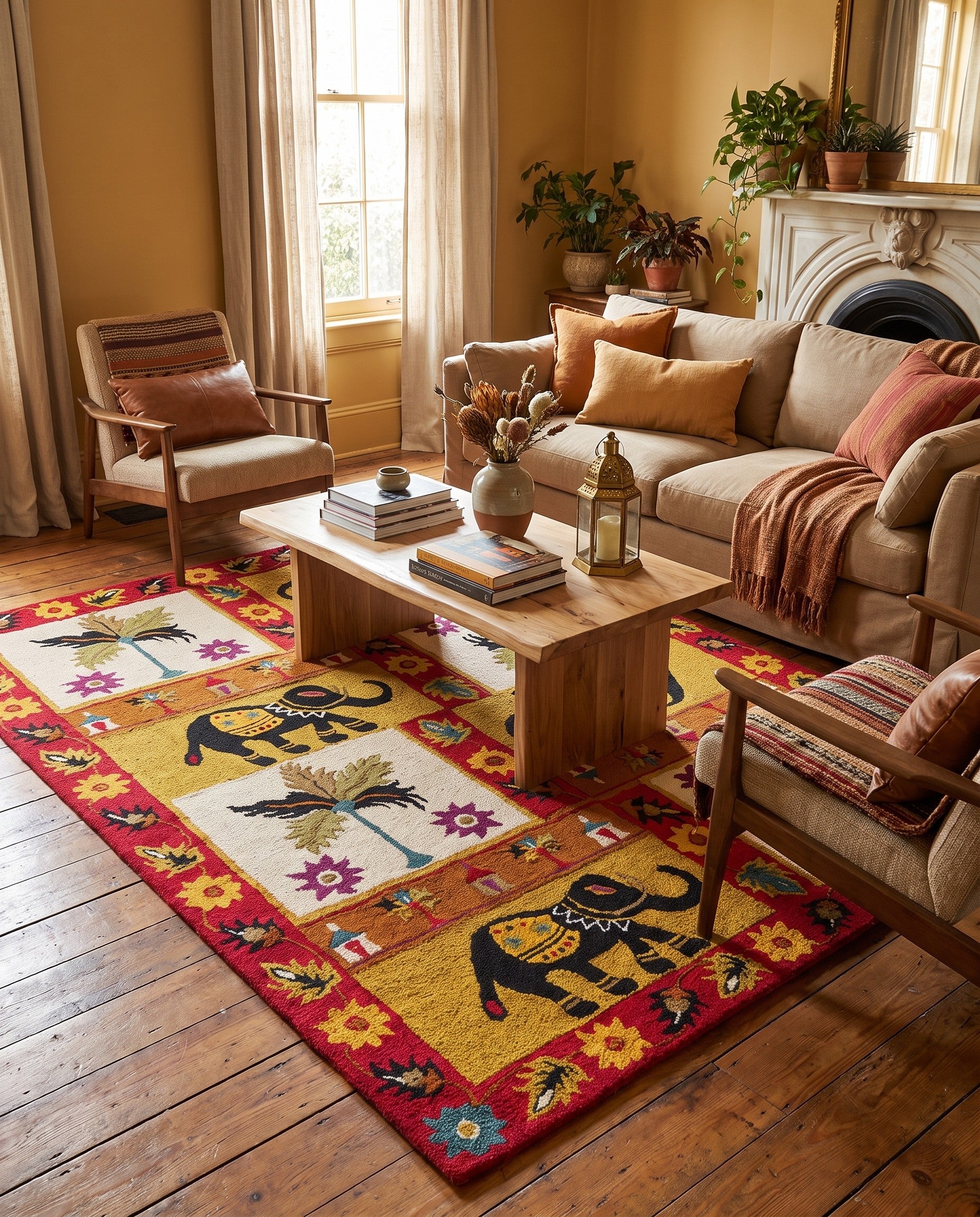 7' 8 x 9' 7 Agra Square Rug