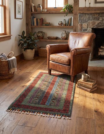 1' 8 x 3' 2 Hand Knotted Kazak Rug