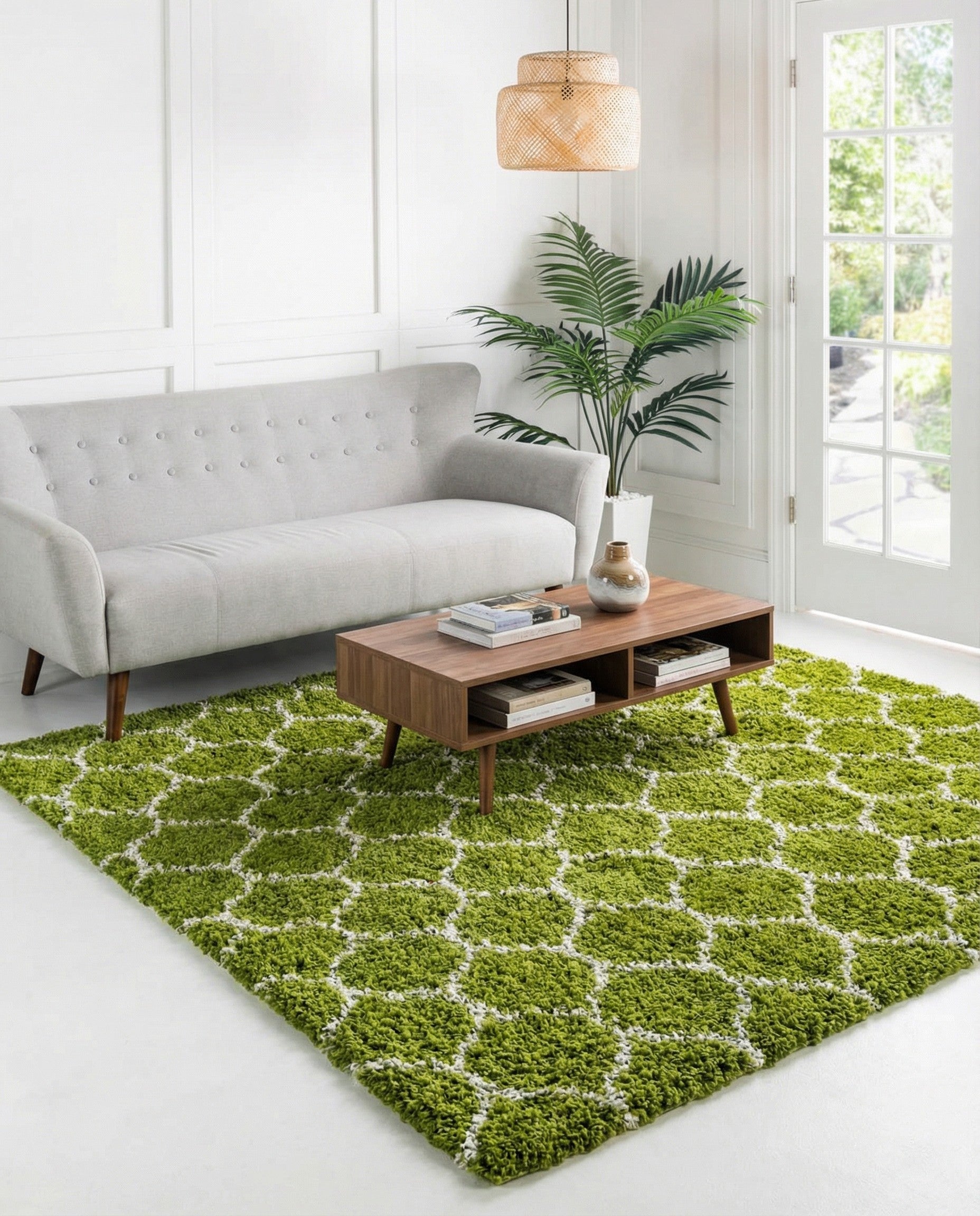10' x 10' Trellis Shag Square Rug