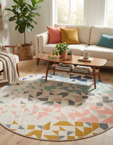 Lotus Round Rug
