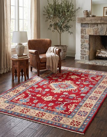 3' 11 x 6' 3 Hand Knotted Kazak Rug
