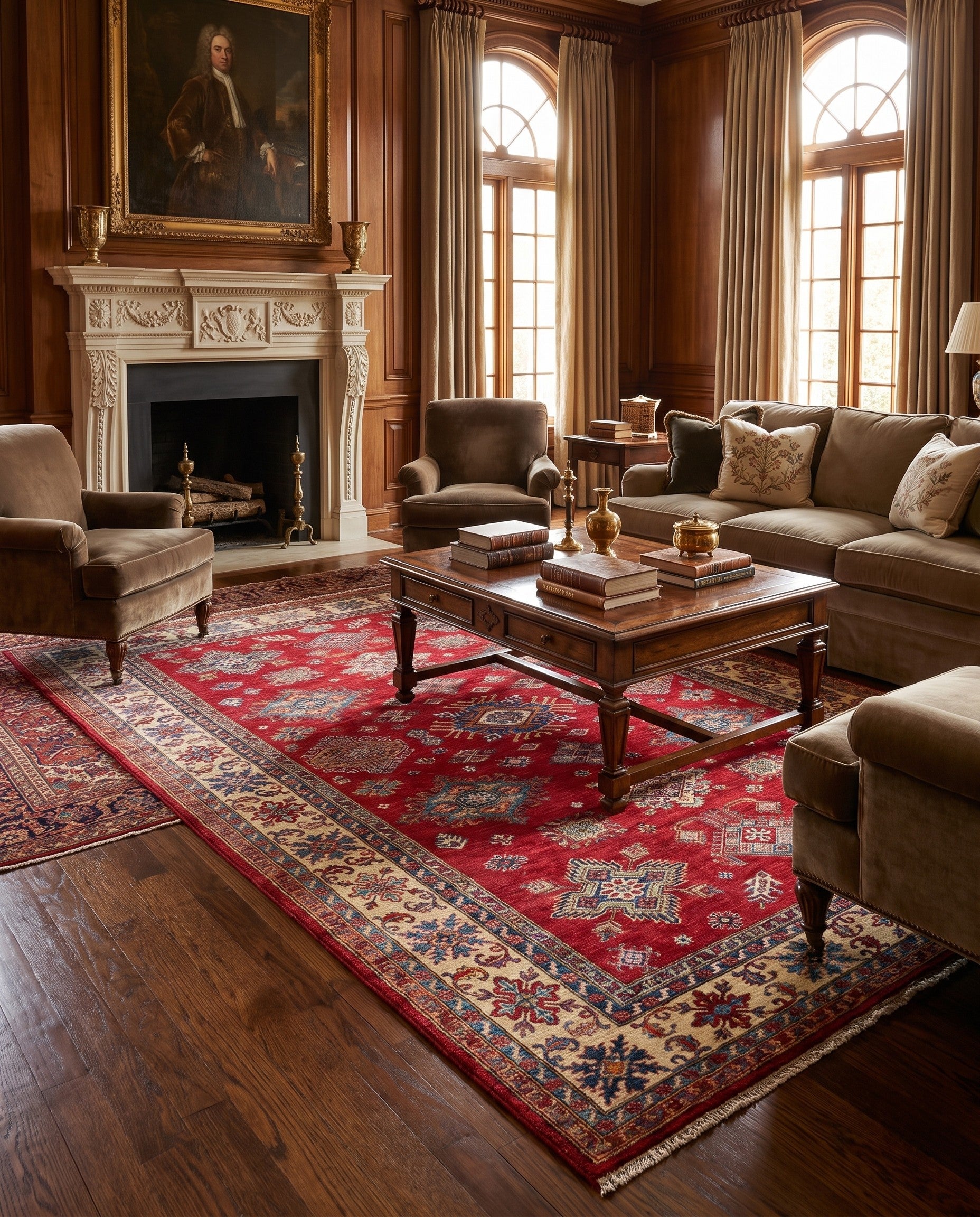 7' x 10' Hand Knotted Kazak Rug