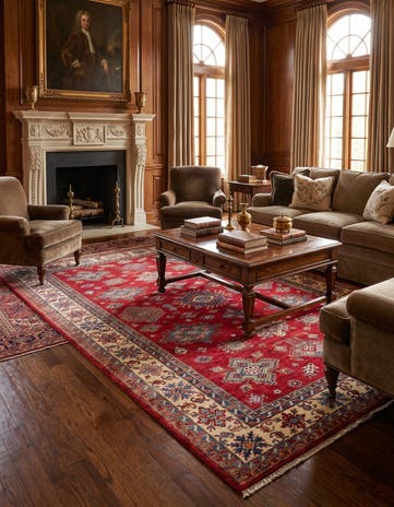 7' x 10' Hand Knotted Kazak Rug