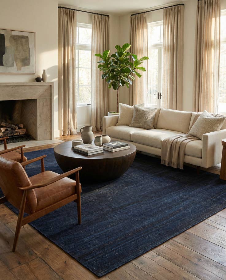 Detail image of 6' 10 x 9' 7 Hand Woven Kilim Modern Wool Rug