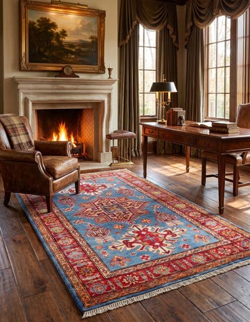 3' 3 x 5' 2 Hand Knotted Kazak Rug