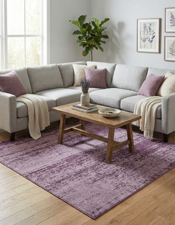 Violet Angelica Square Rug