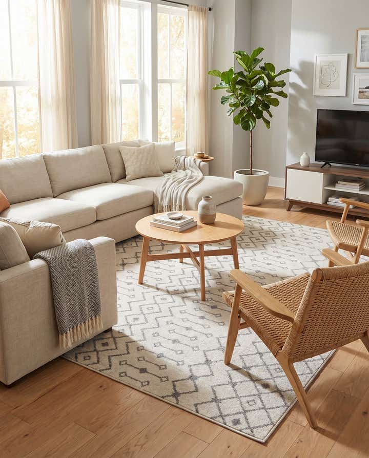 10' x 10' Moroccan Trellis Square Rug