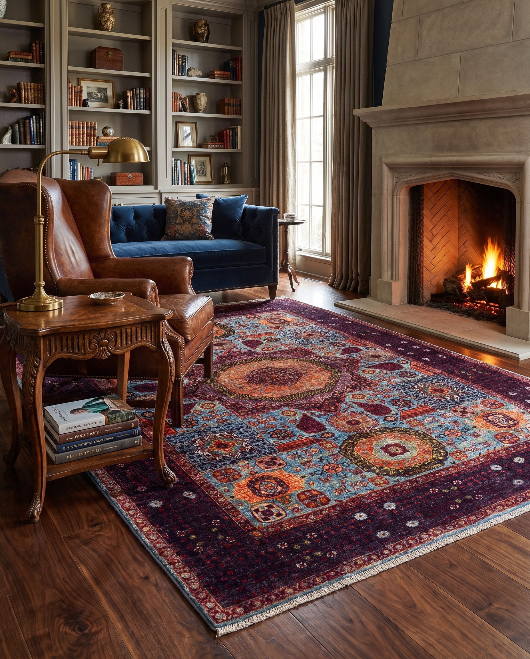 5' x 6' 9 Hand Knotted Mamluk Ziegler Rug