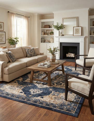 Navy Blue Arcadia Rug
