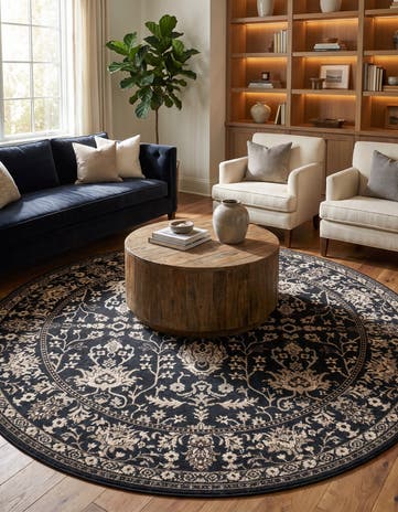 7' 10 x 7' 10 Kamala Washable Round Rug