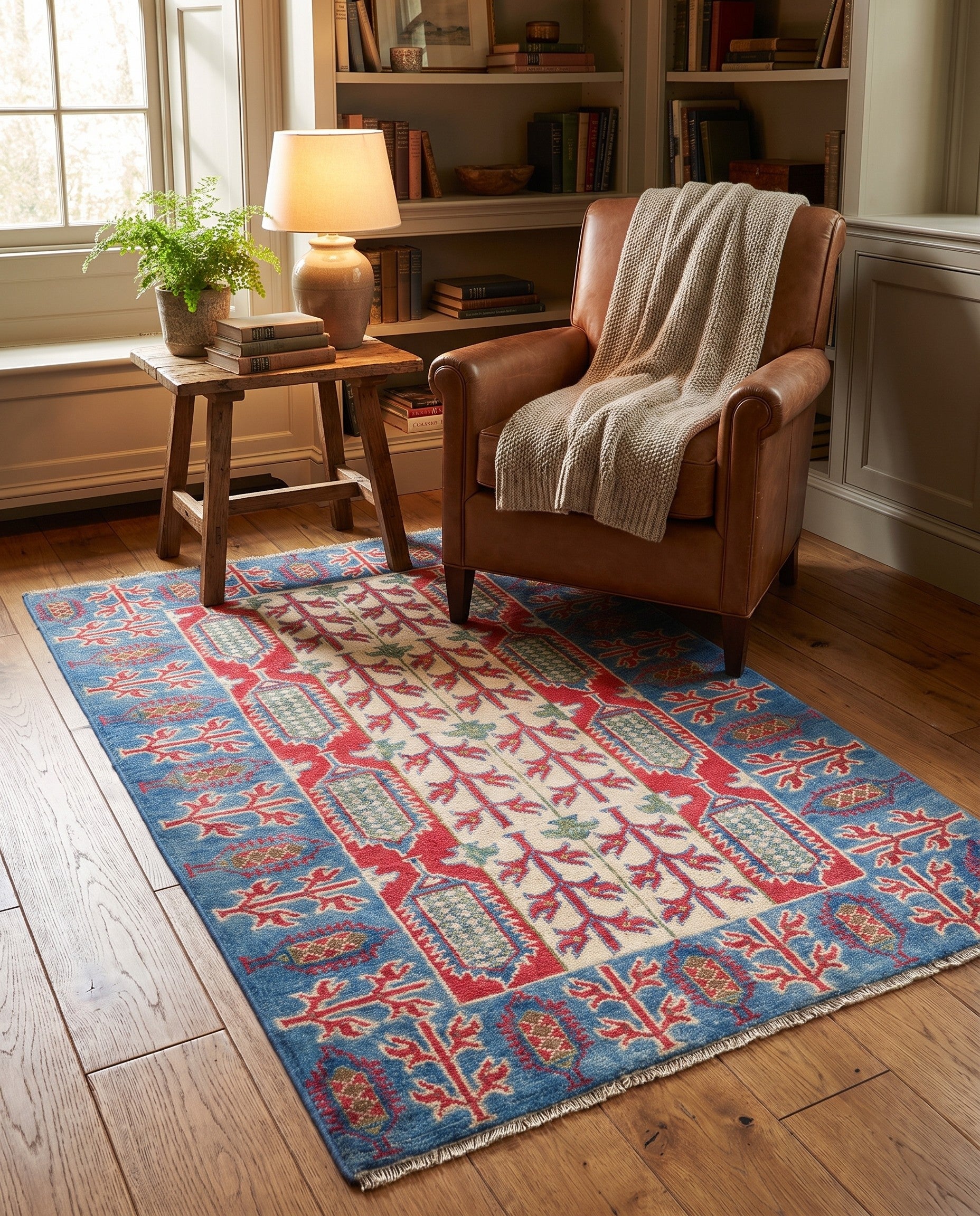 2' 7 x 4' 3 Hand Knotted Kazak Rug