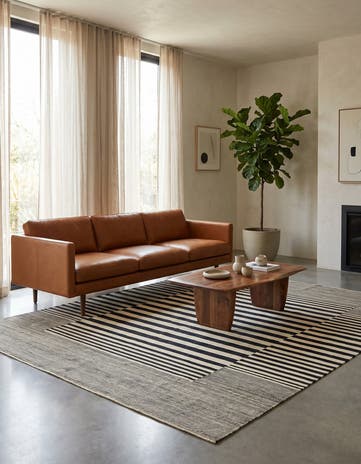 6' x 7' 8 Hand Woven Kilim Modern Wool Square Rug