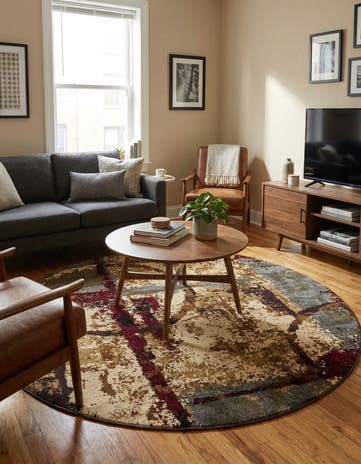 5' 3 x 5' 3 Cafe Round Rug