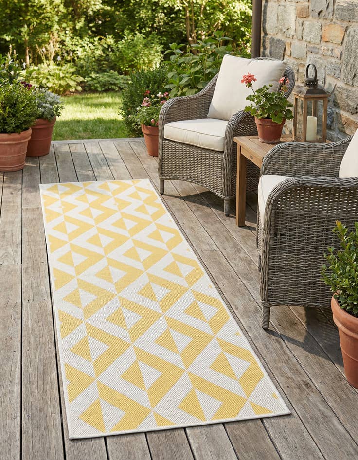 Detail image of 2' x 6' Washable Jill Zarin Napa Indoor / Outdoor Runner Rug