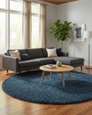  10' x 10' Zermatt Shag Round Rug