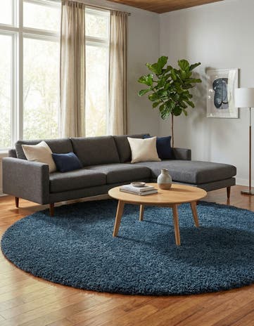 10' x 10' Zermatt Shag Round Rug