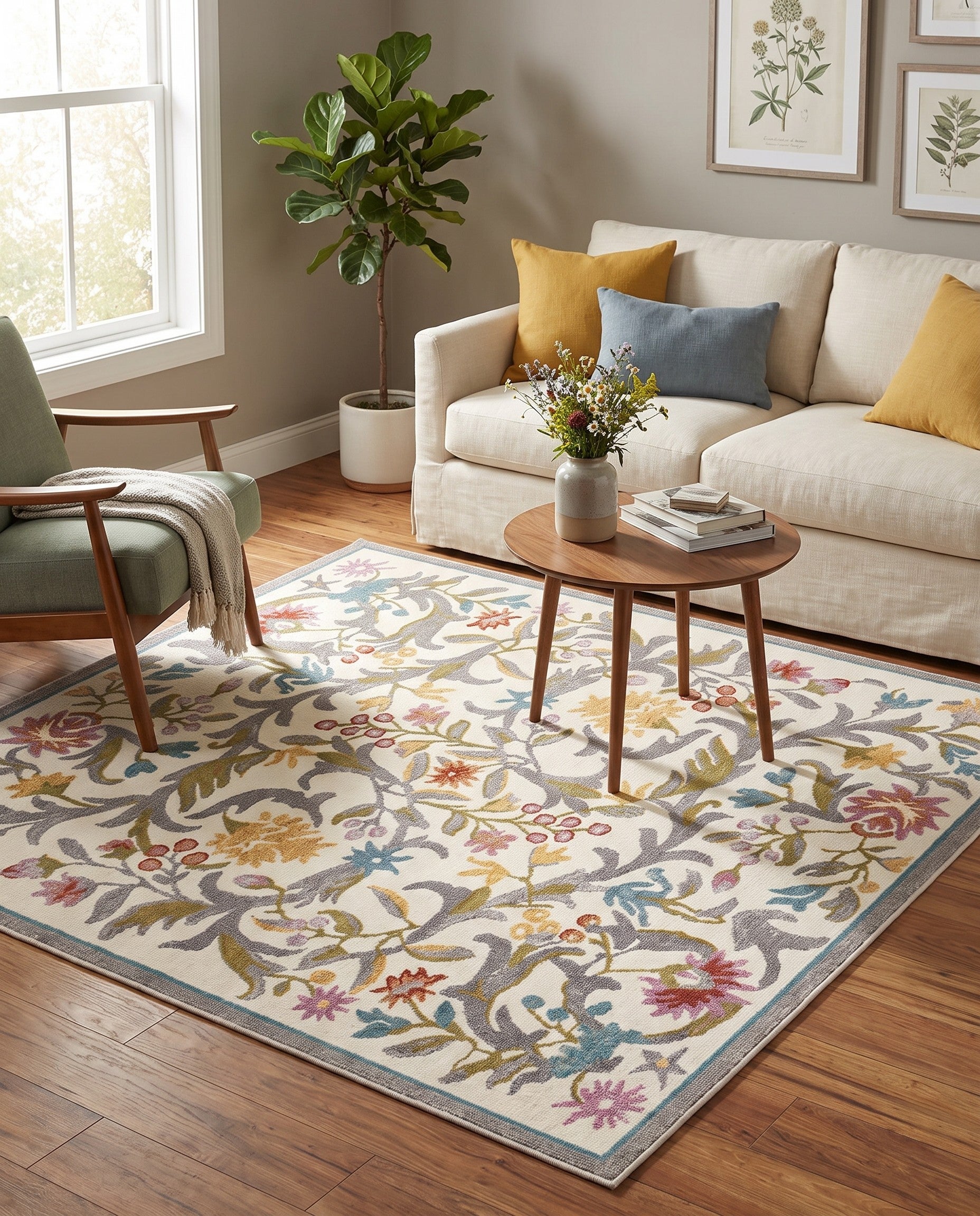 155cm x 155cm Blossom Square Rug