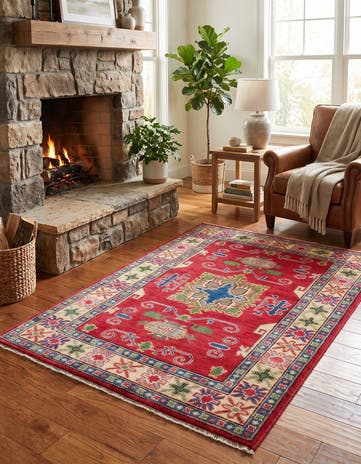 3' 3 x 5' 1 Hand Knotted Kazak Rug