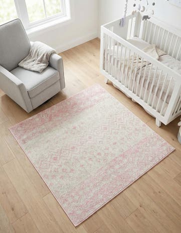 4' x 4' Moroccan Trellis Square Rug