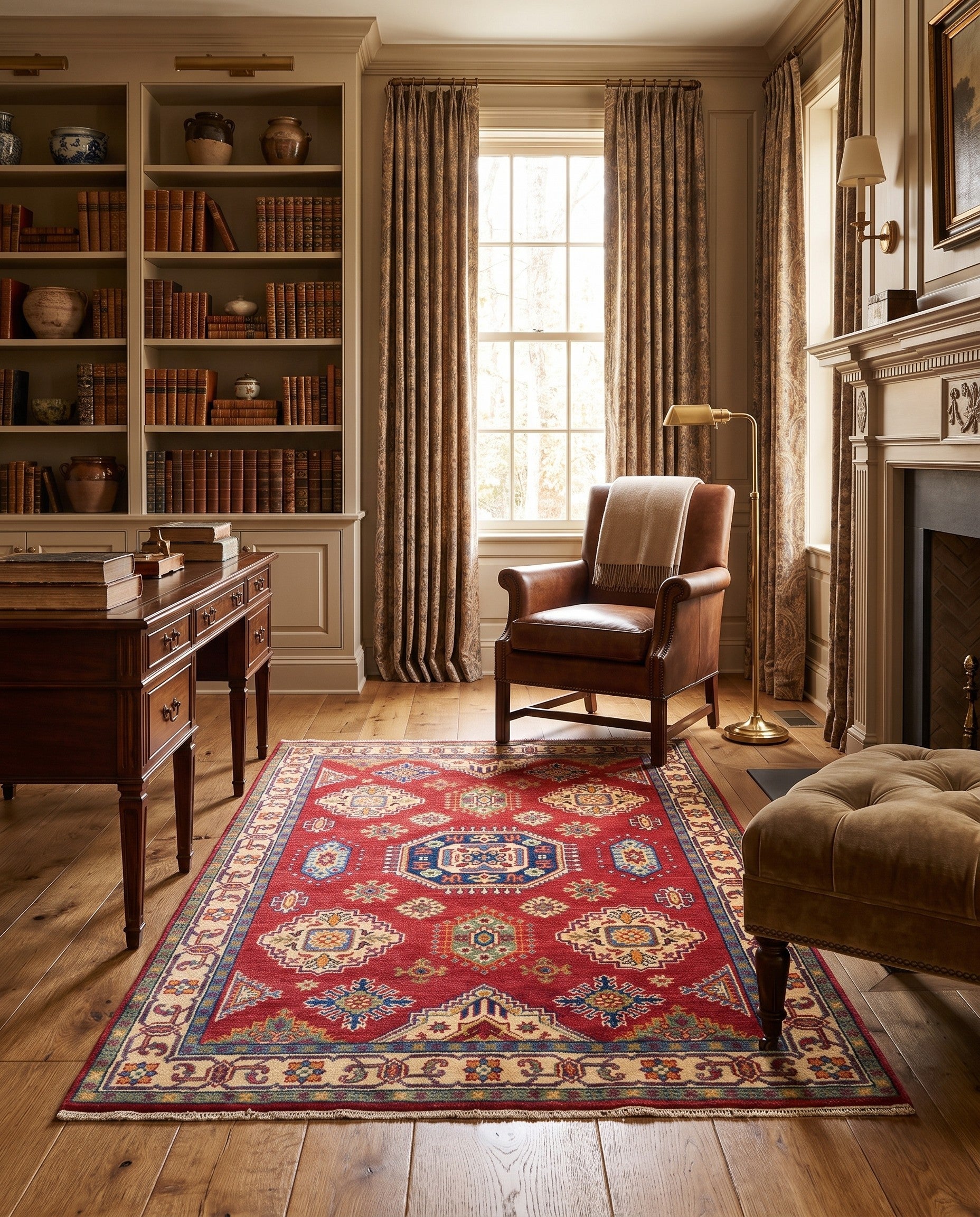 3' 11 x 5' 11 Hand Knotted Kazak Rug