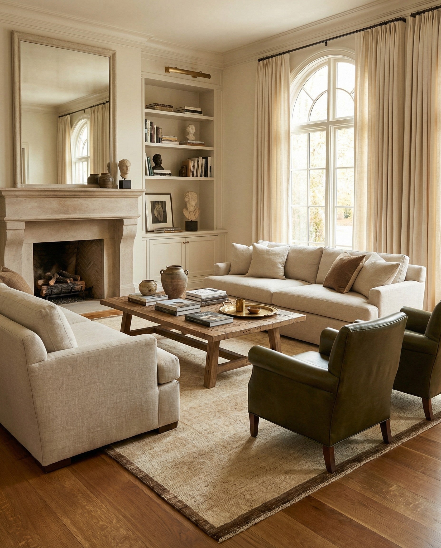 8' 8 x 10' 3 Hand Knotted Oushak Wool Rug