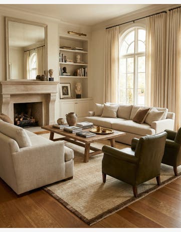 8' 8 x 10' 3 Hand Knotted Oushak Wool Rug