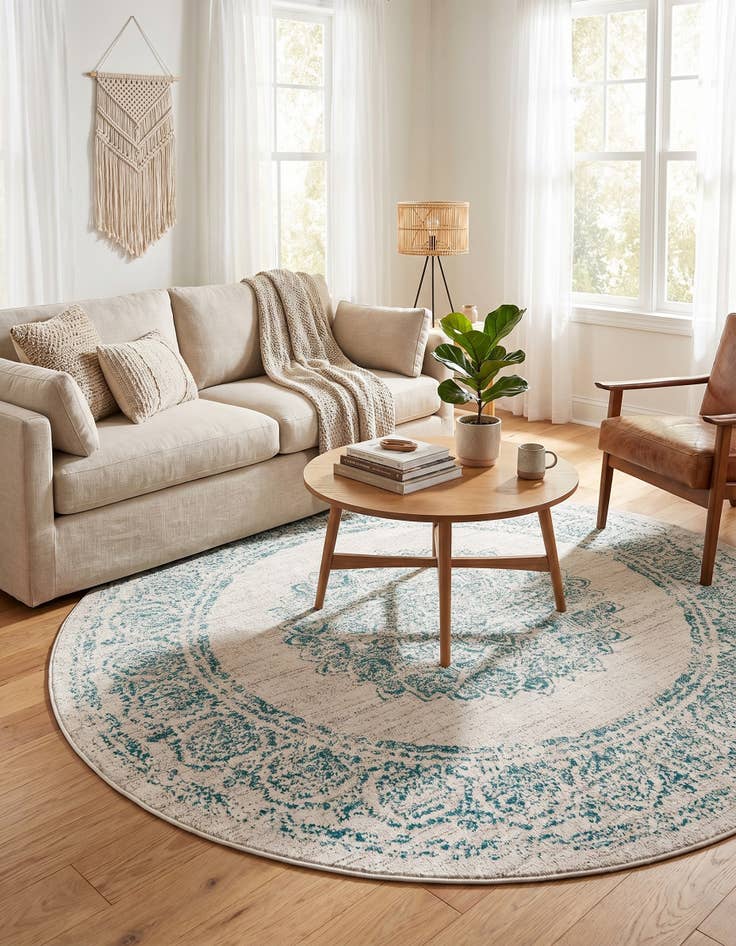 Detail image of 7' 10 x 7' 10 Aarhus Round Rug