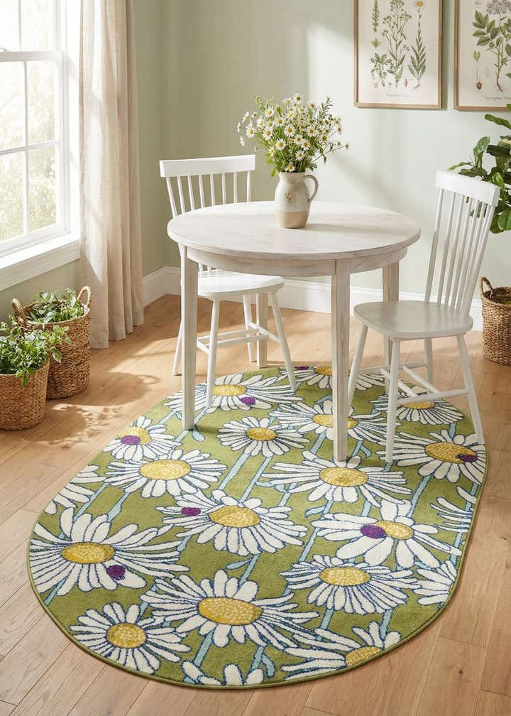 5' 3 x 7' 10 Bloom Oval Rug