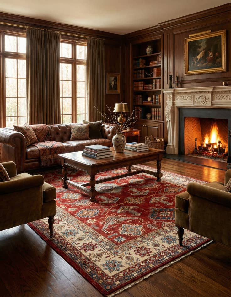 Detail image of 8' 10 x 12' 1 Kazak Wool Rug