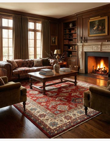 8' 10 x 12' 1 Kazak Wool Rug