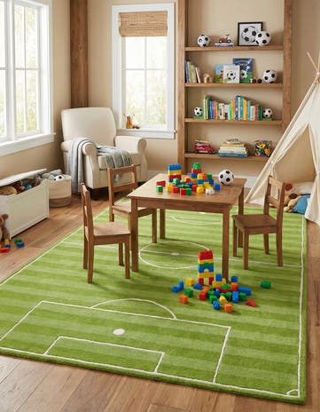 5' 1 x 8' Playtime Kids Wool Freeform Rug