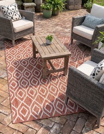 5' 3 x 8' Easy-Clean Jill Zarin Turks and Caicos Indoor / Outdoor Rug