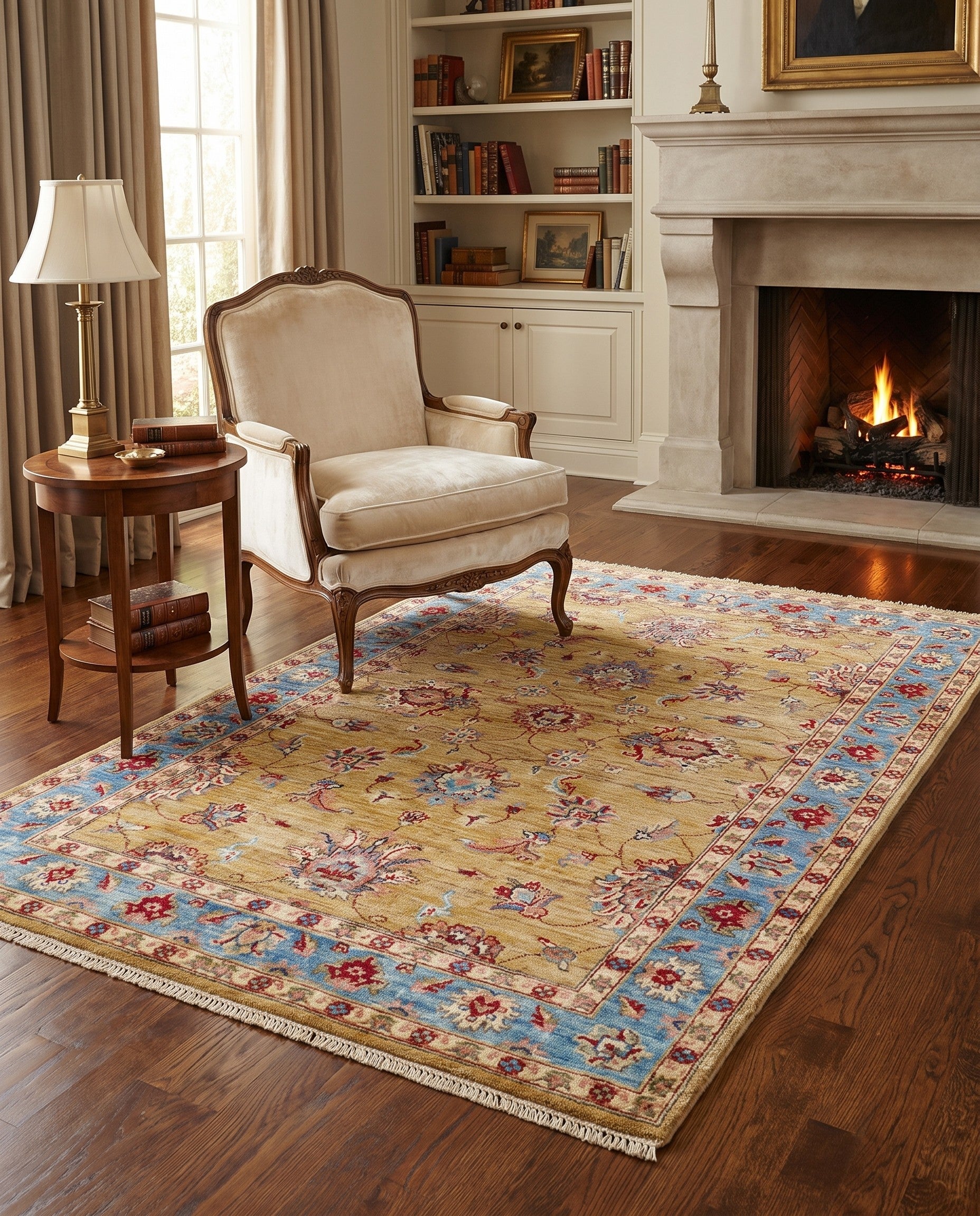 4' 2 x 6' Hand Knotted Ariana Ziegler Rug