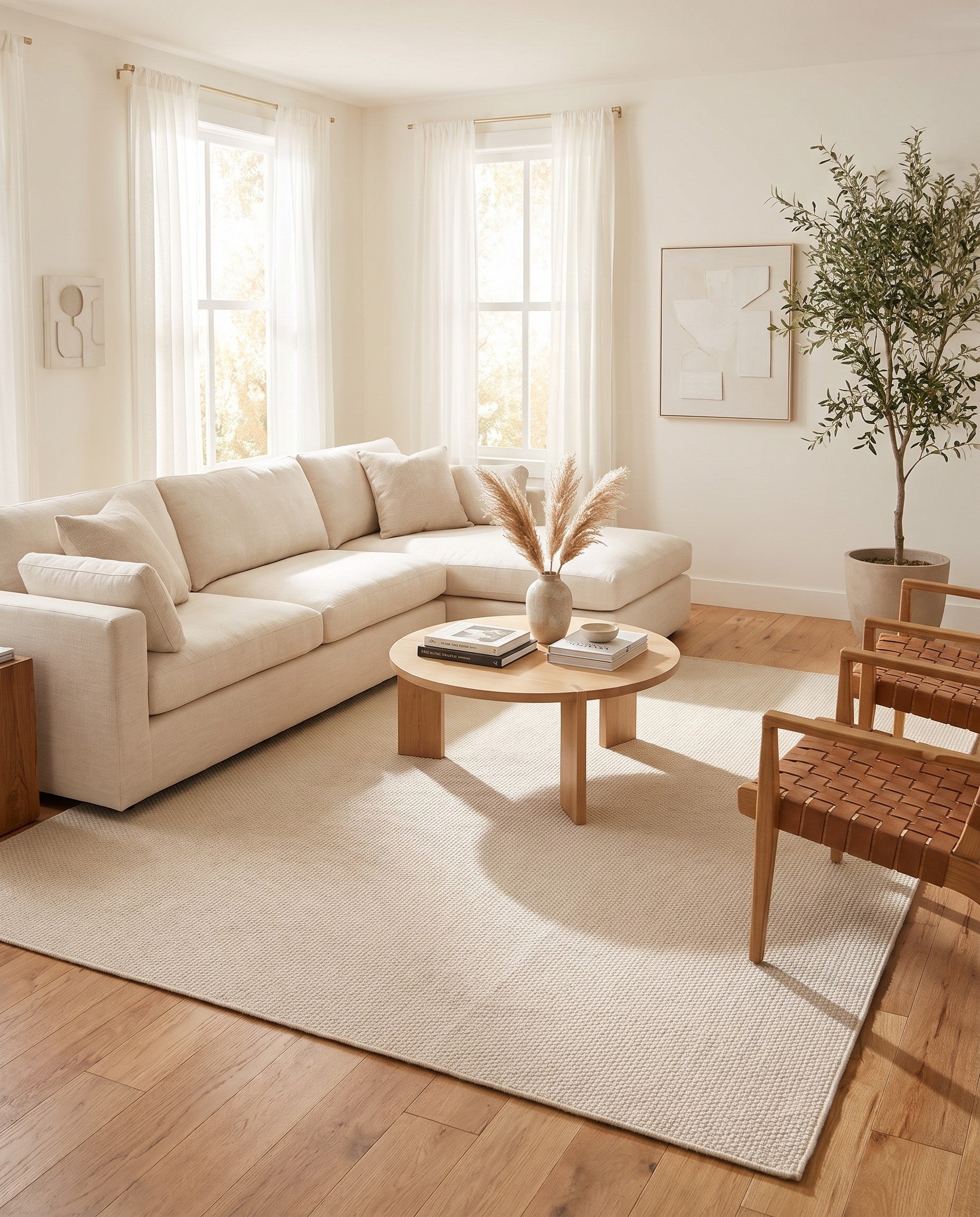 275cm x 365cm Monochromatic Bouclee Rug