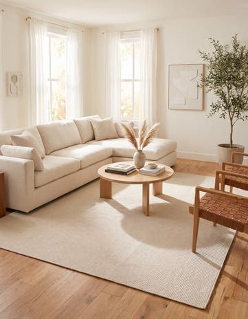 275cm x 365cm Monochromatic Bouclee Rug