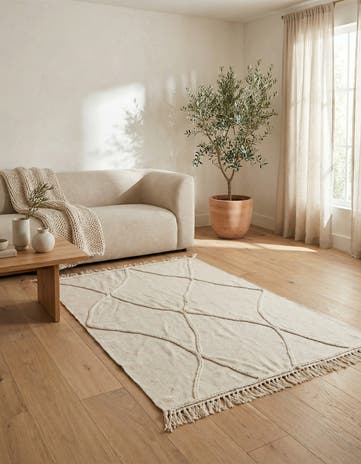 3' 6 x 5' 2 Hand Woven Kilim Modern Wool Rug