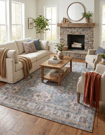 7' 10 x 10' Washable Timeless Rug