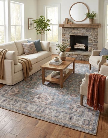 7' 10 x 10' Washable Timeless Rug