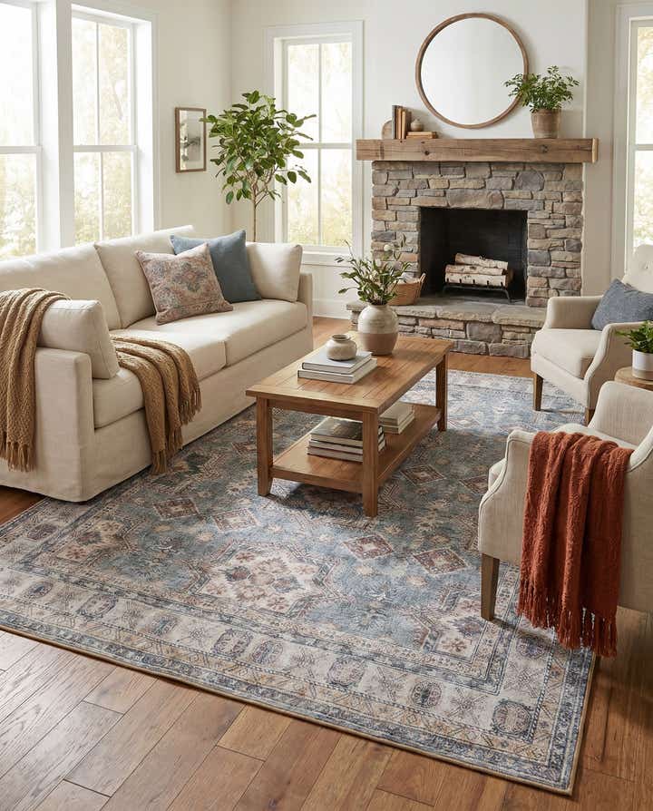 7' 10 x 10' Washable Timeless Rug