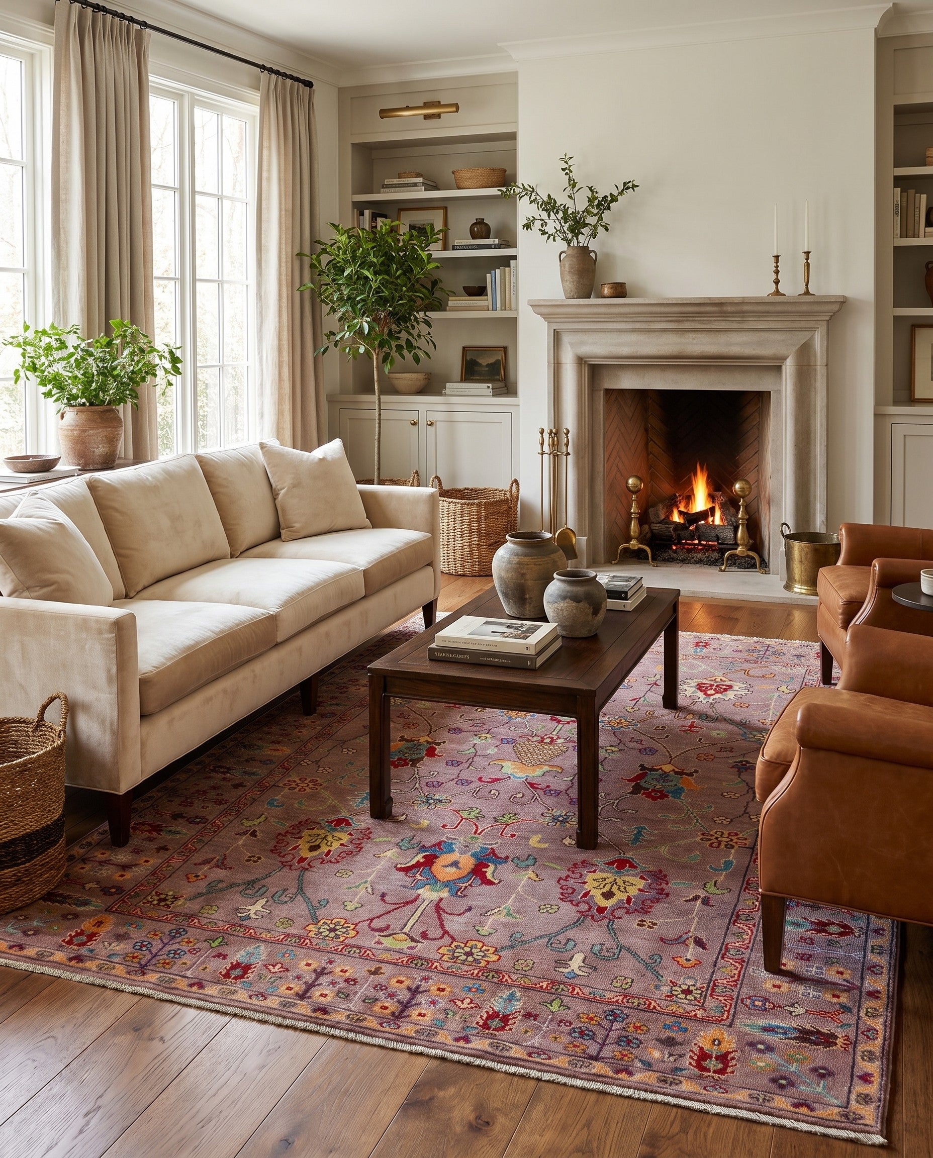 5' 6 x 7' 5 Hand Knotted Kazak Rug