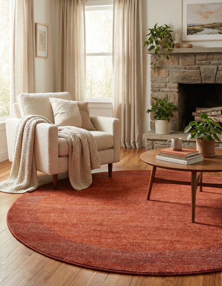 Detail image of 7' 10 x 7' 10 Angelica Round Rug