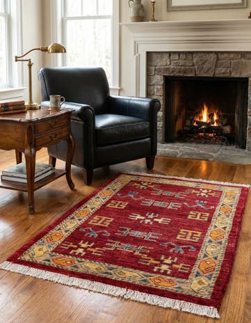 2' 9 x 3' 9 Hand Knotted Ziegler Wool Rug