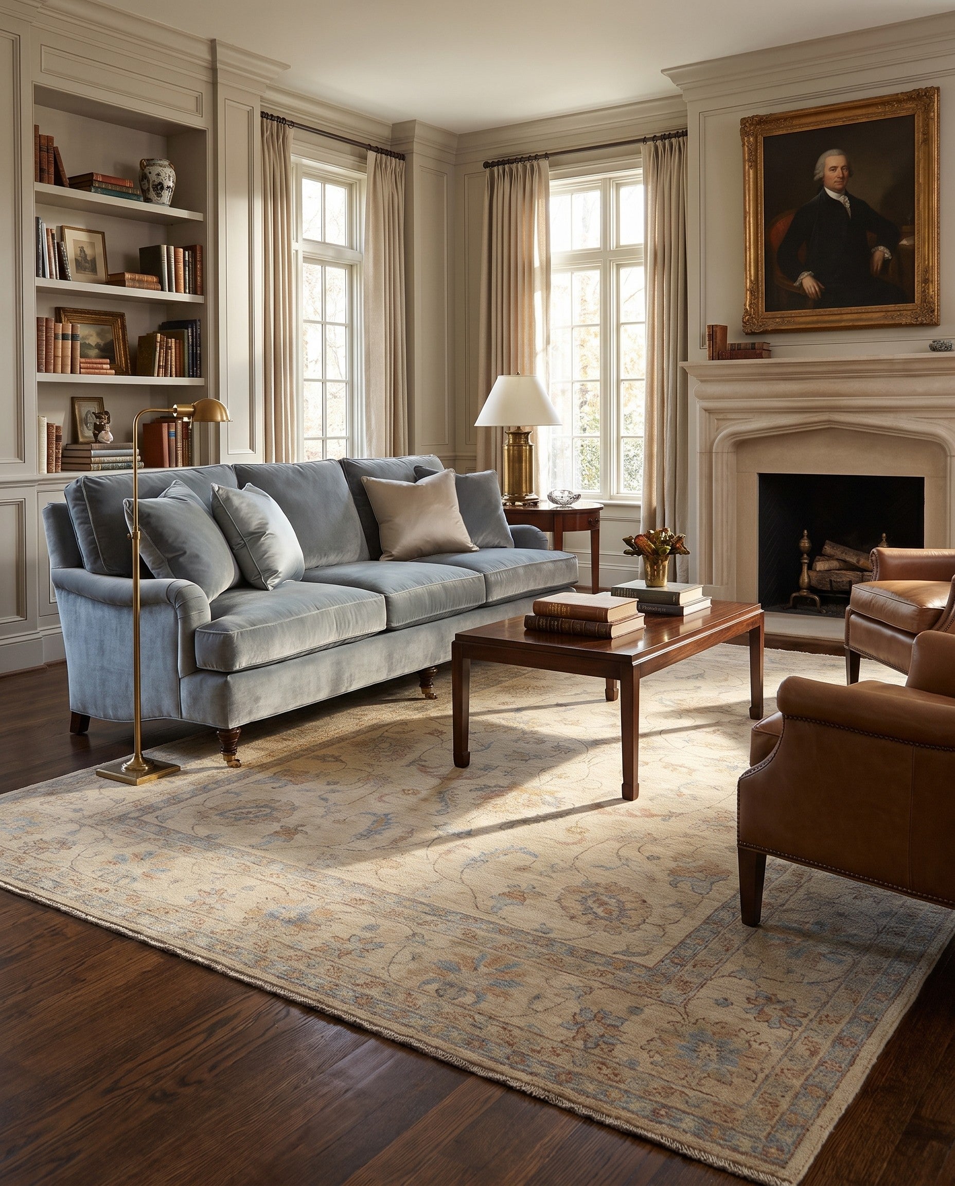 8' 5 x 11' 6 Hand Knotted Peshawar Ziegler Rug