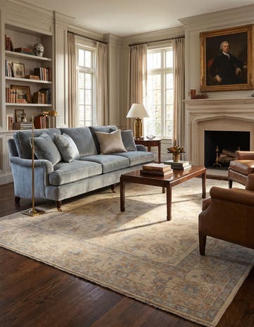 8' 5 x 11' 6 Hand Knotted Peshawar Ziegler Rug