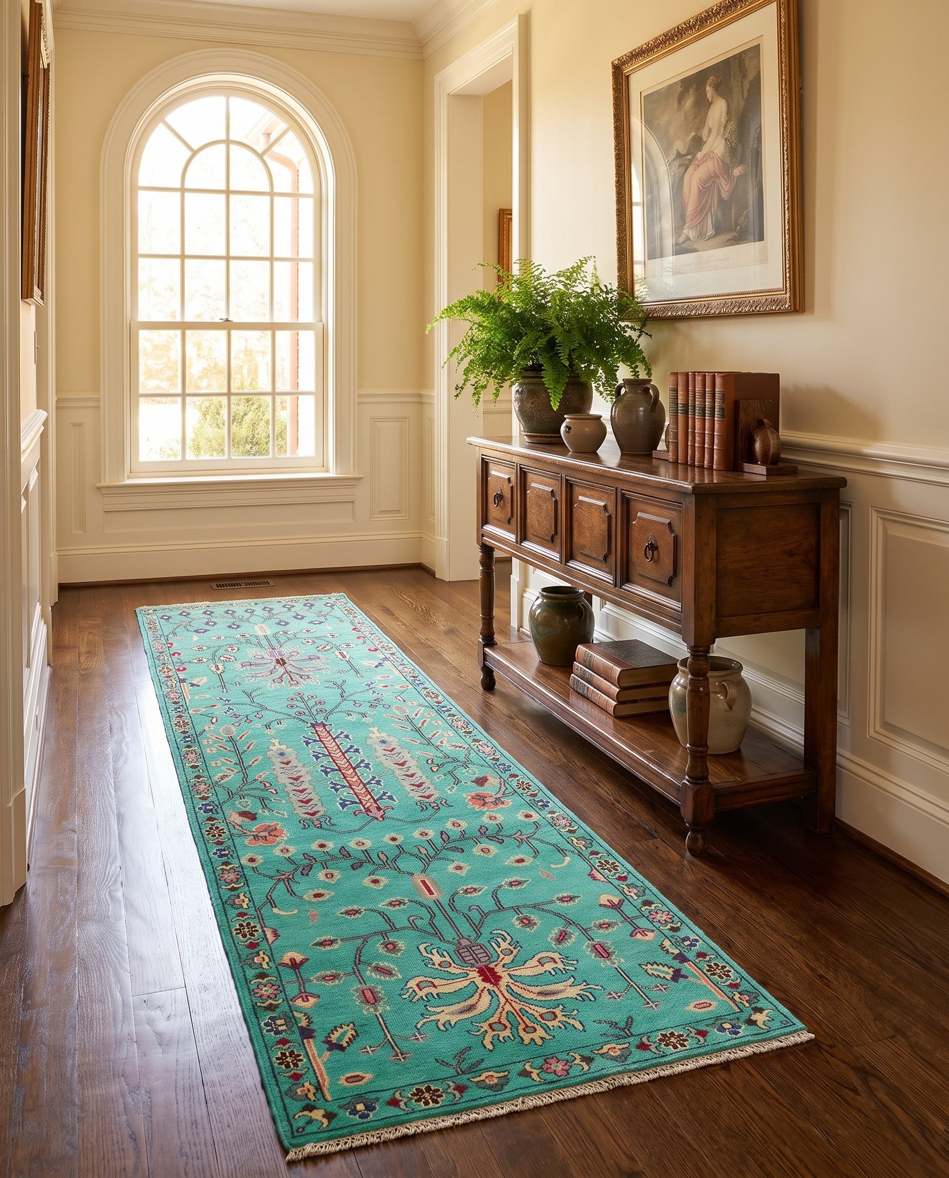 2' 9 x 10' Hand Knotted Kazak Runner Rug