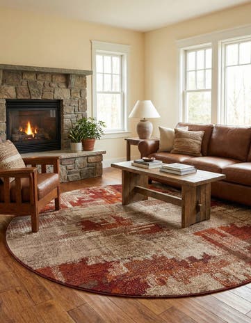 7' 10 x 7' 10 Equinox Round Rug